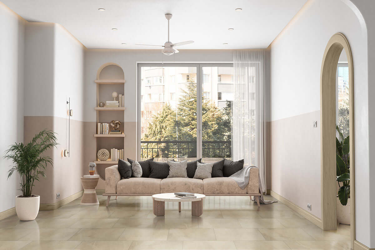 SANDE CREAM 12X24 POLISHED Floor or Wall Tile - Shop at Home Craft Studio - 3