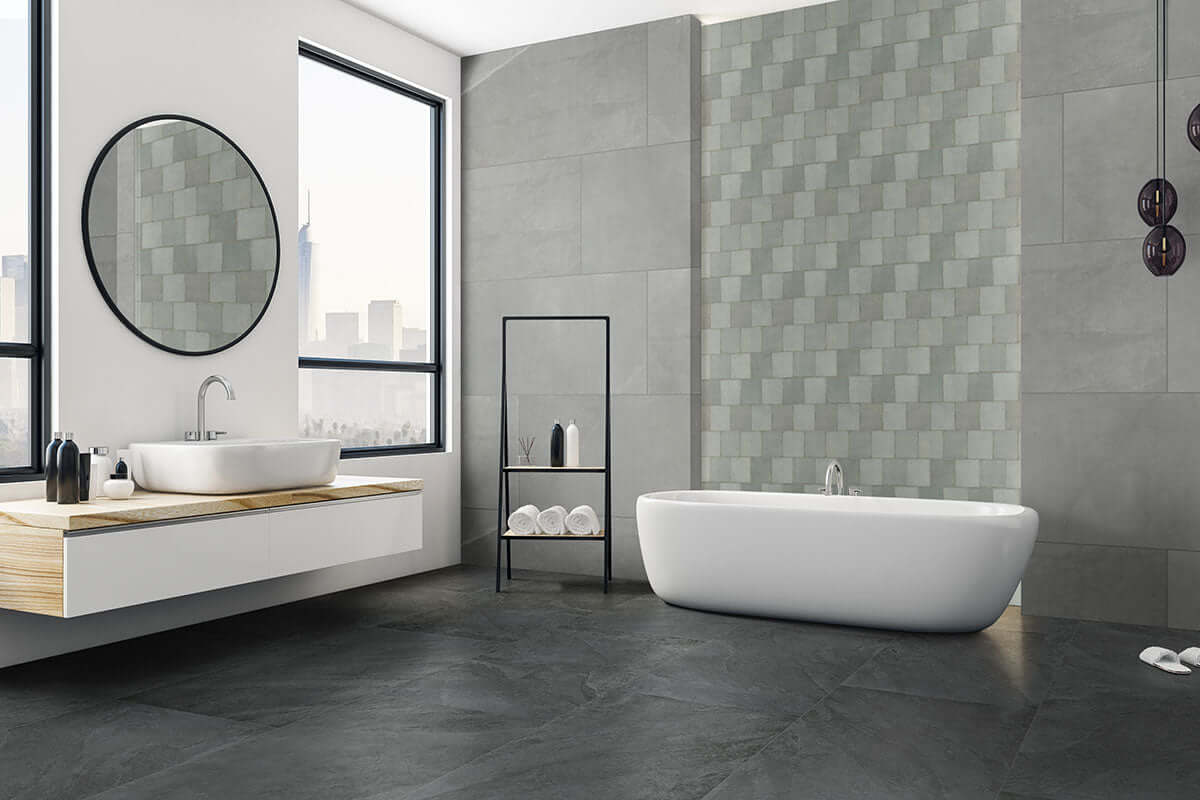 SANDE GREY 12X24 POLISHED Floor or Wall Tile - Shop at Home Craft Studio - 7