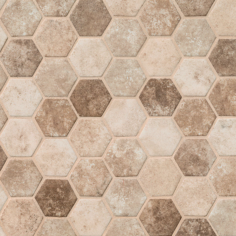 SANDHILLS HEXAGON Mosaic, Floor or Wall Tile - Shop at Home Craft Studio - 1