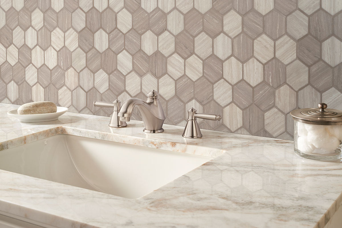 SILVA OAK 2 HEXAGON Mosaic - Shop at Home Craft Studio - 4