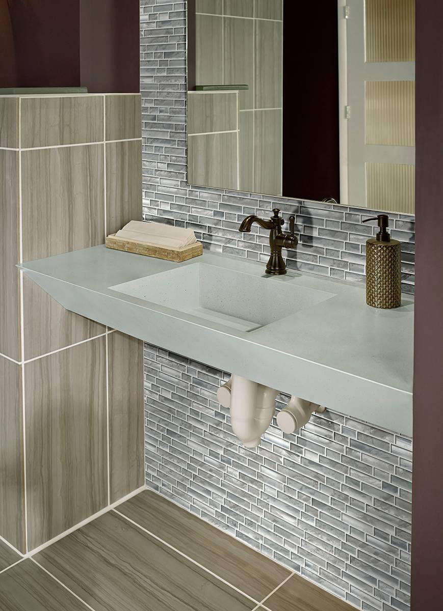 SILVER CANVAS INTERLOCKING Mosaic, Wall Tile, Floor or Wall Tile - Shop at Home Craft Studio - 6