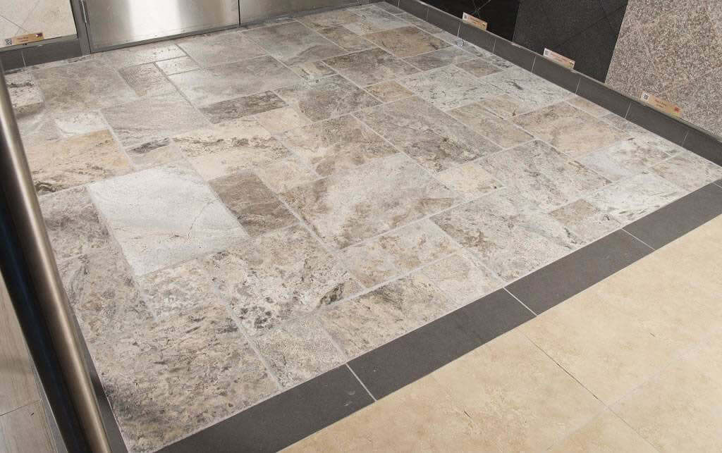 SILVER VERSAILLES TUMBLED PATTERN Floor or Wall Tile, Mosaic - Shop at Home Craft Studio - 2