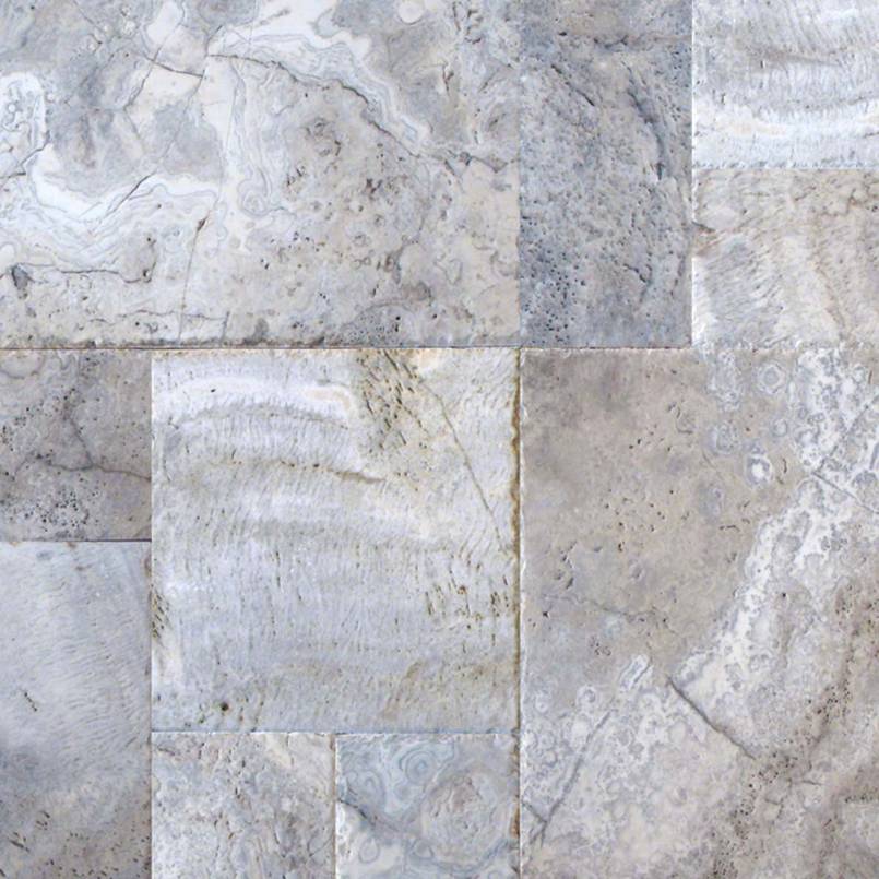 SILVER VERSAILLES TUMBLED PATTERN Floor or Wall Tile, Mosaic - Shop at Home Craft Studio - 5