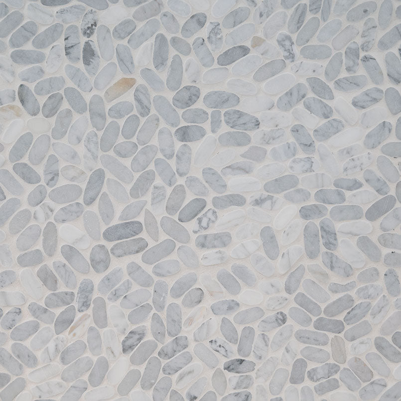 SLICED CARRARA WHITE PEBBLE Mosaic - Shop at Home Craft Studio - 4