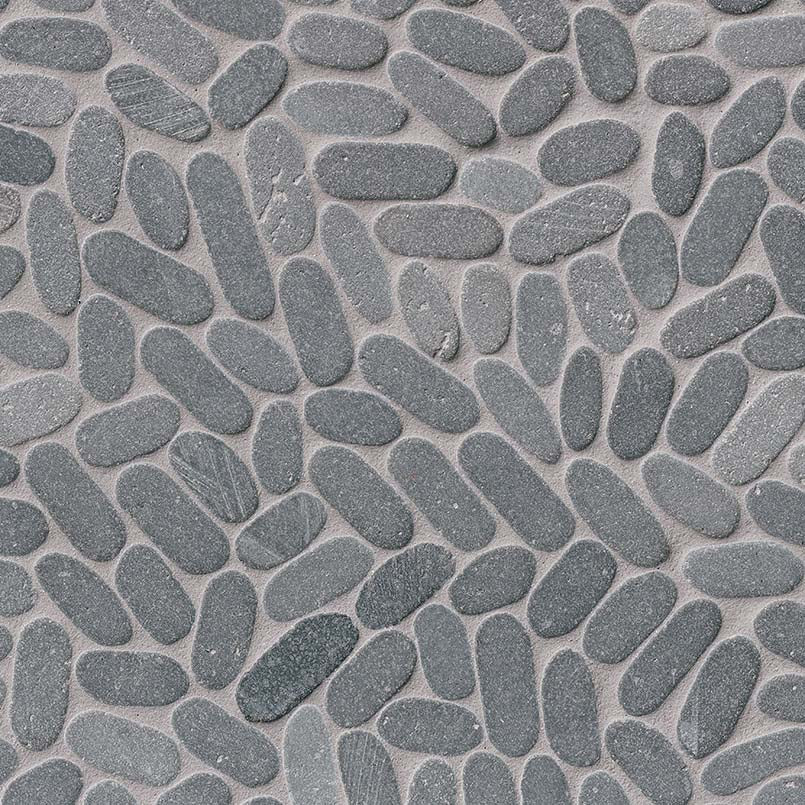 SLICED COAL PEBBLES MESH BACKED Mosaic, Floor or Wall Tile - Shop at Home Craft Studio - 1