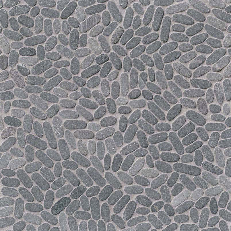 SLICED COAL PEBBLES MESH BACKED Mosaic, Floor or Wall Tile - Shop at Home Craft Studio - 2