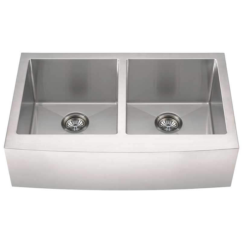 SS 16 GAU FARMHOUSE APRON DOUBLE BOWL 50/50-3321 Kitchen & Vanity Sinks - Shop at Home Craft Studio - 5