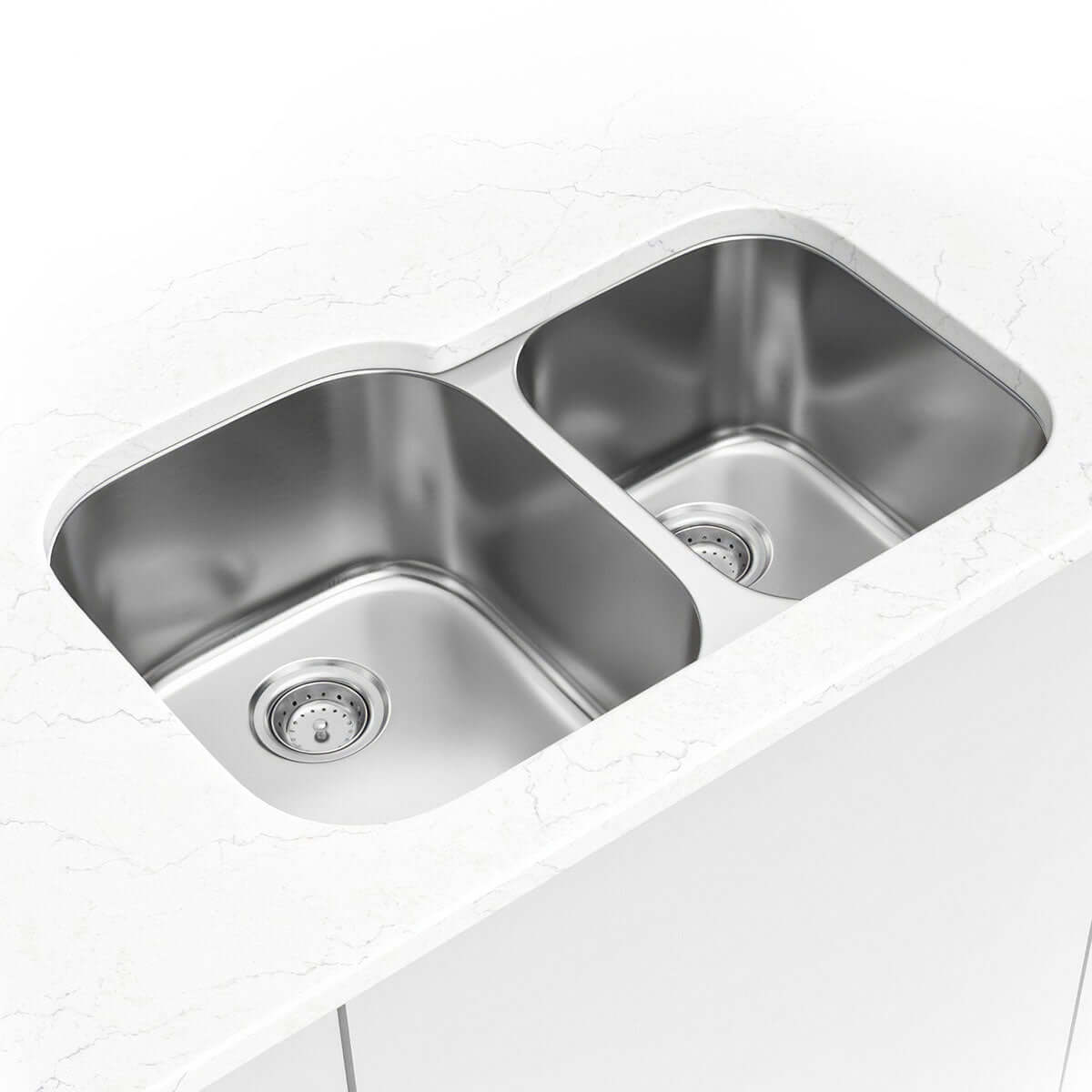 SS 18 GAU DOUBLE BOWL 60/40-3120S Kitchen Sinks - Shop at Home Craft Studio - 1