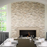 Silver Travertine Corner"L" Stacked Stone Panels - Shop at Home Craft Studio - 3