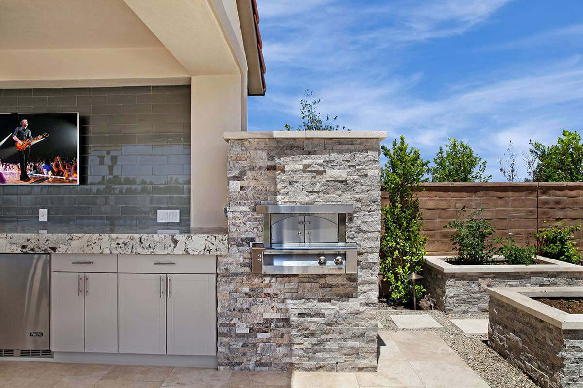 Silver Travertine Corner"L" Stacked Stone Panels - Shop at Home Craft Studio - 8