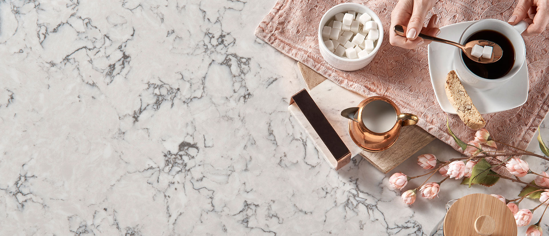 Blanca Arabescato Countertops - Shop at Home Craft Studio - 3