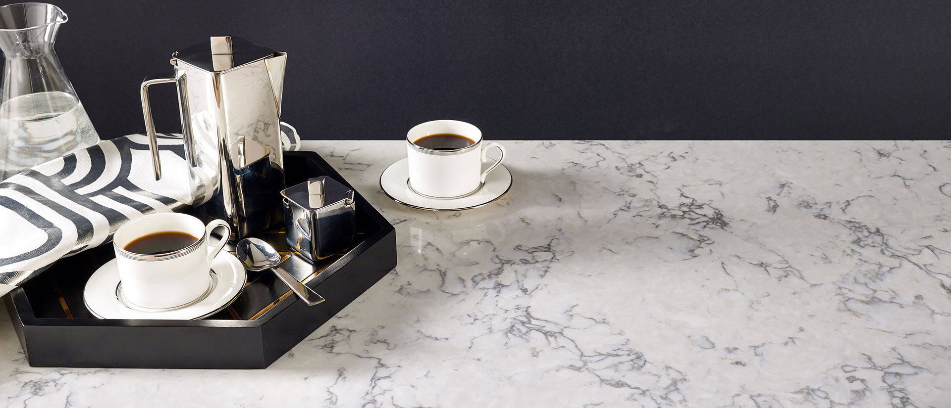 Blanca Arabescato Countertops - Shop at Home Craft Studio - 4
