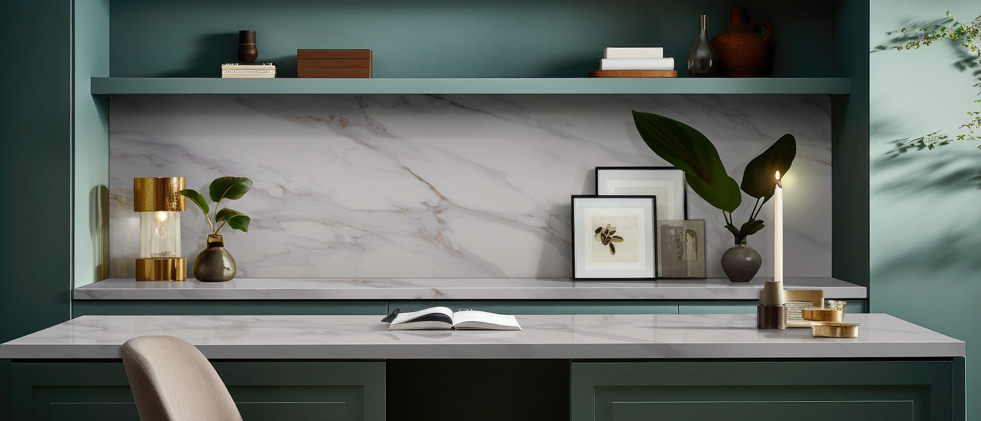 Calacatta Castana Countertops - Shop at Home Craft Studio - 7