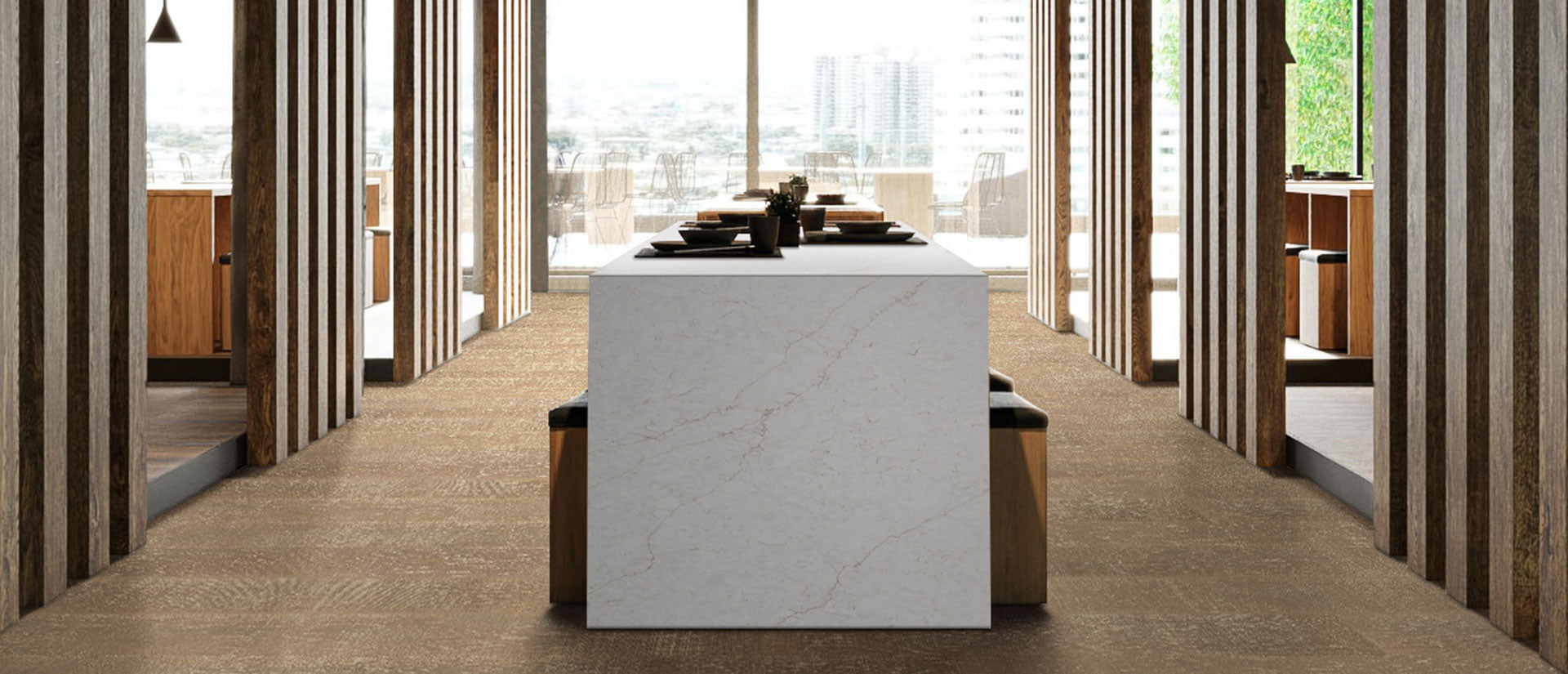 Calacatta Karmelo Countertops - Shop at Home Craft Studio - 6