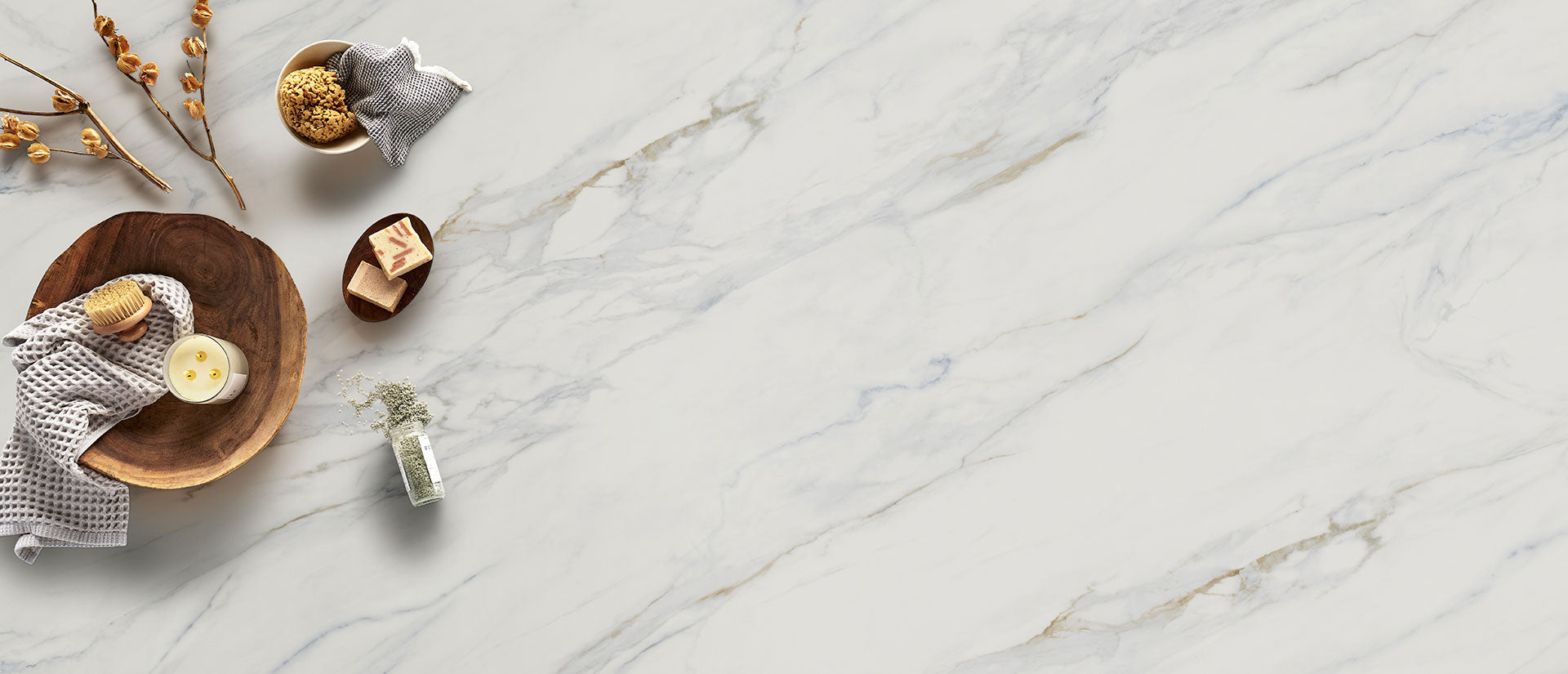 Calacatta Lapiza Countertops - Shop at Home Craft Studio - 3