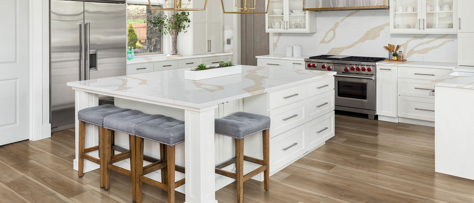 Calacatta Leon Gold Countertops - Shop at Home Craft Studio - 5