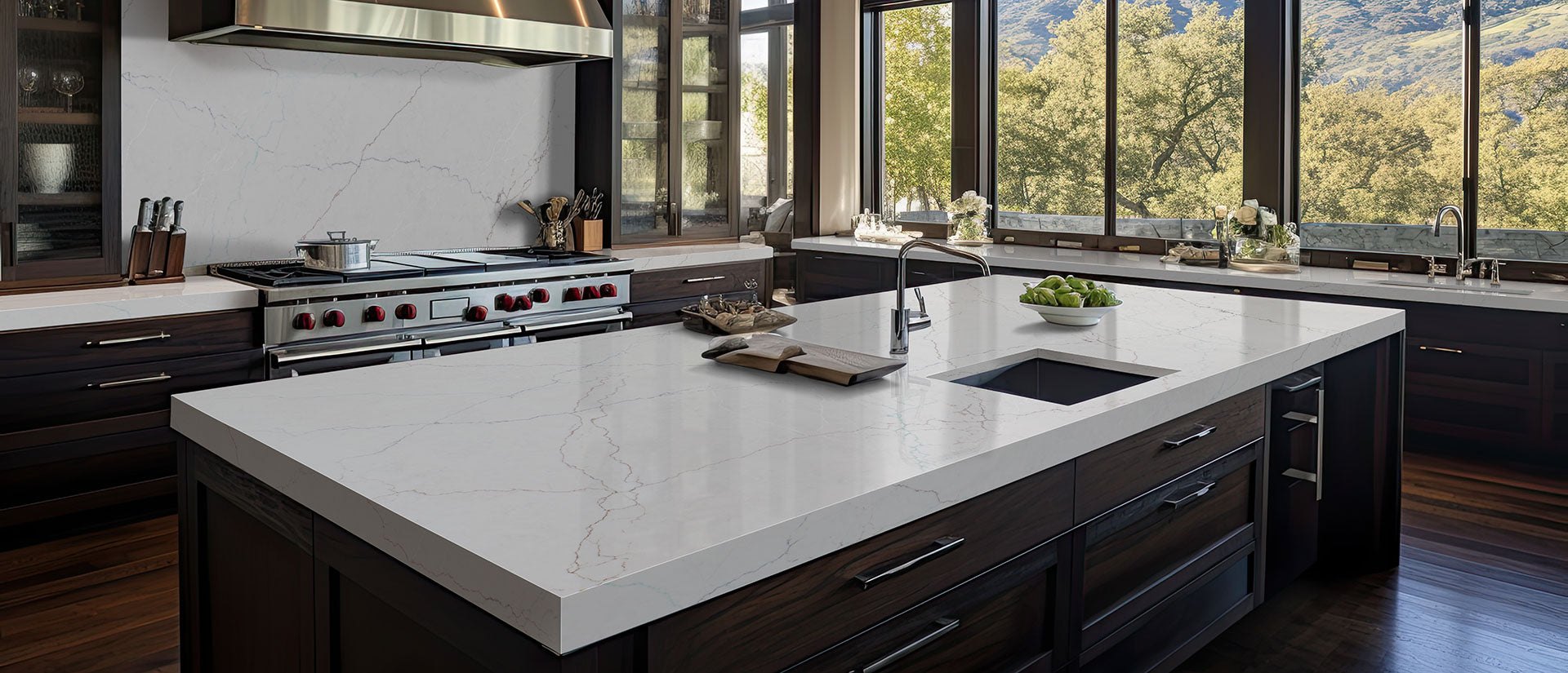 Calacatta Miraggio SeaGlass Countertops - Shop at Home Craft Studio - 6