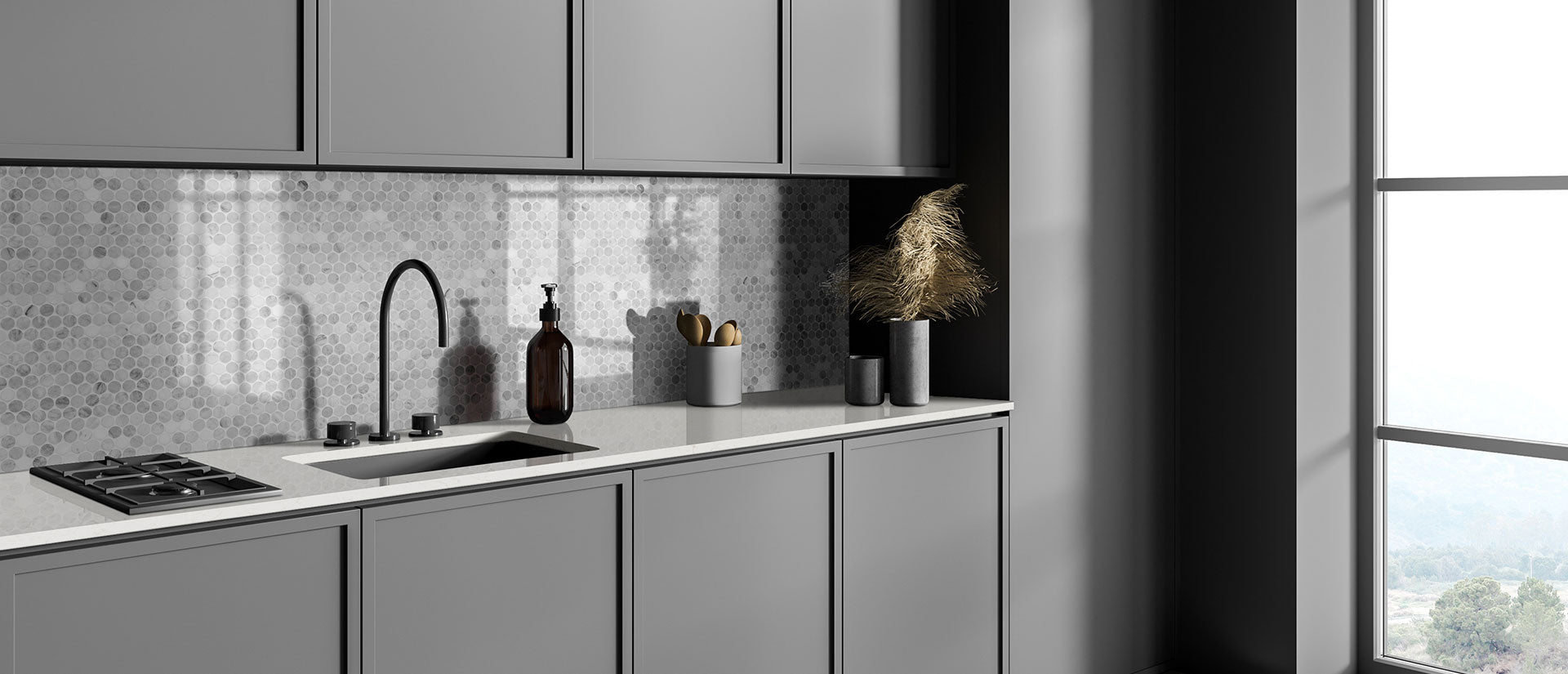 Carrara Miksa Countertops - Shop at Home Craft Studio - 6