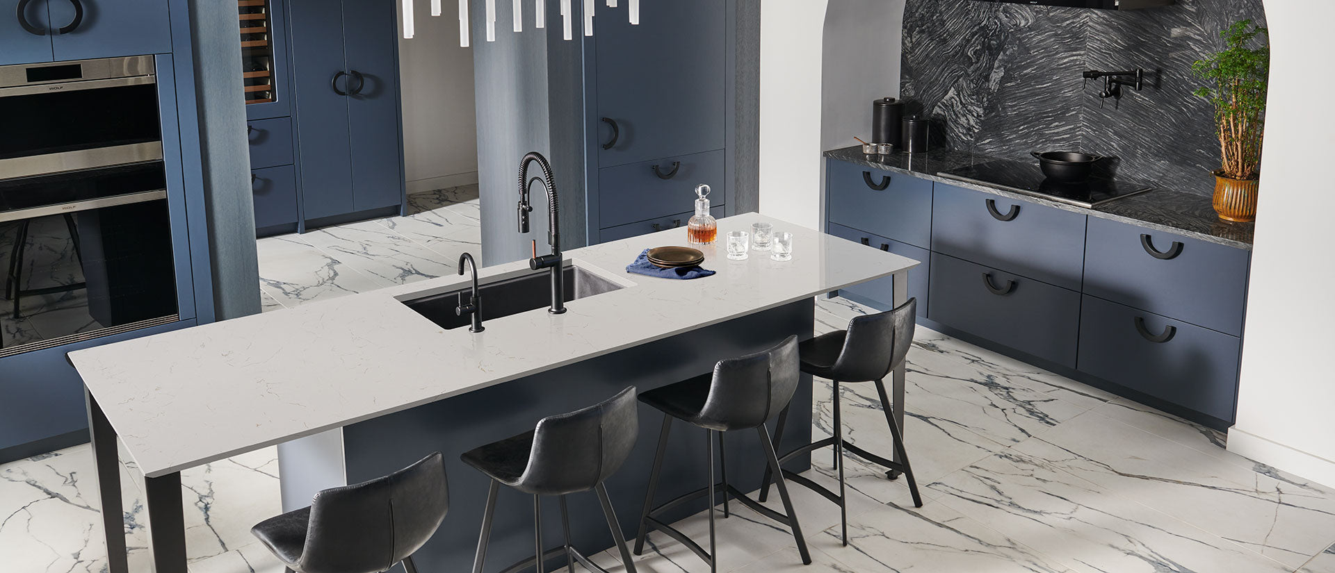 Carrara Trigato Countertops - Shop at Home Craft Studio - 5
