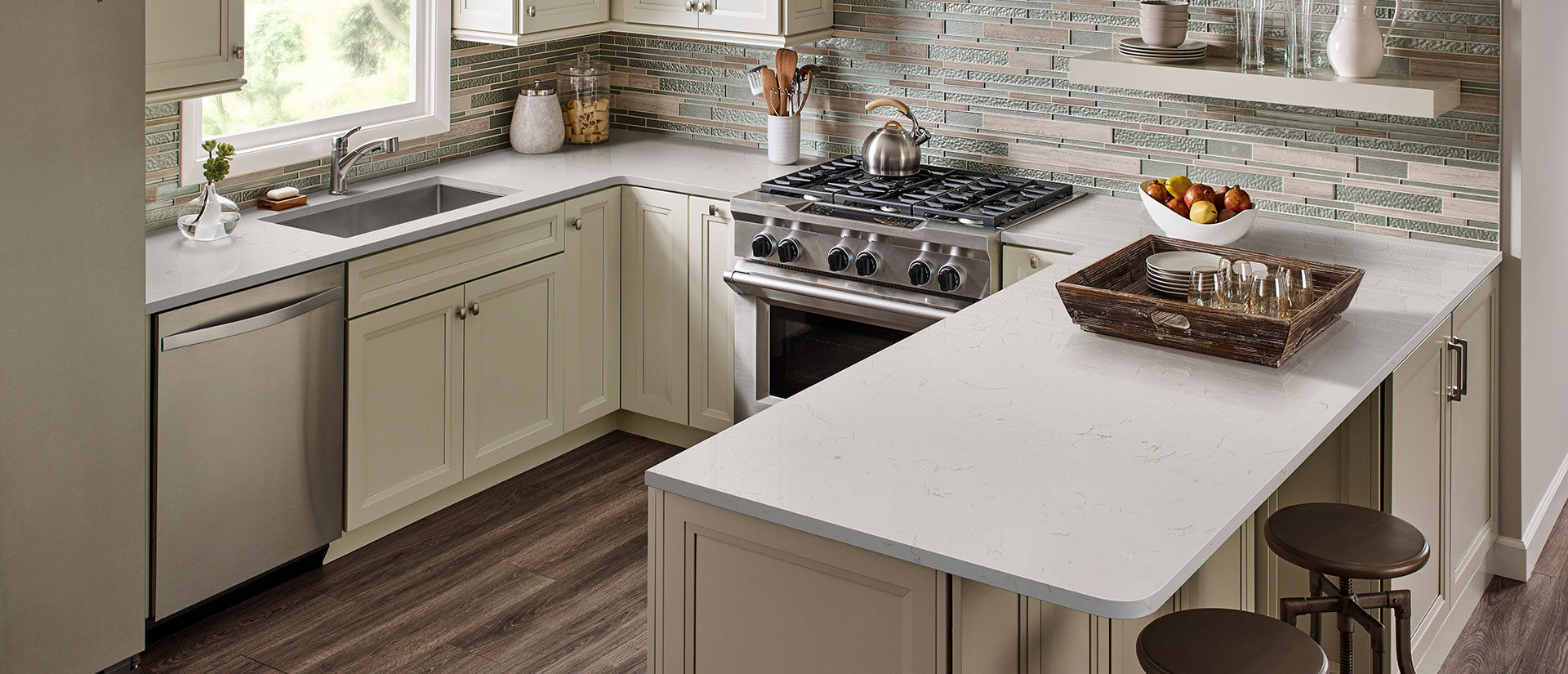 Carrara Trigato Countertops - Shop at Home Craft Studio - 6