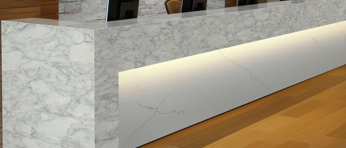 MSI Calacatta Miraggio Quartz Countertop Countertops - Shop at Home Craft Studio - 4