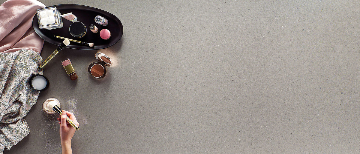 MSI Fossil Gray Quartz Countertop Countertops - Shop at Home Craft Studio - 4