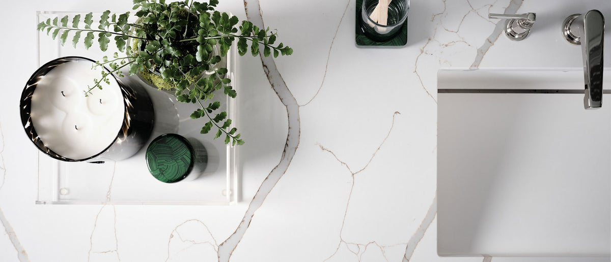 MSI New Calacatta Laza Gold Quartz Countertop Countertops - Shop at Home Craft Studio - 6