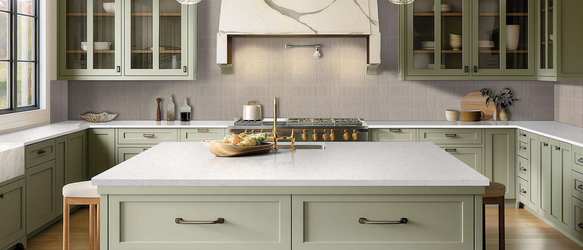 New Carrara Marmi Countertops - Shop at Home Craft Studio - 6