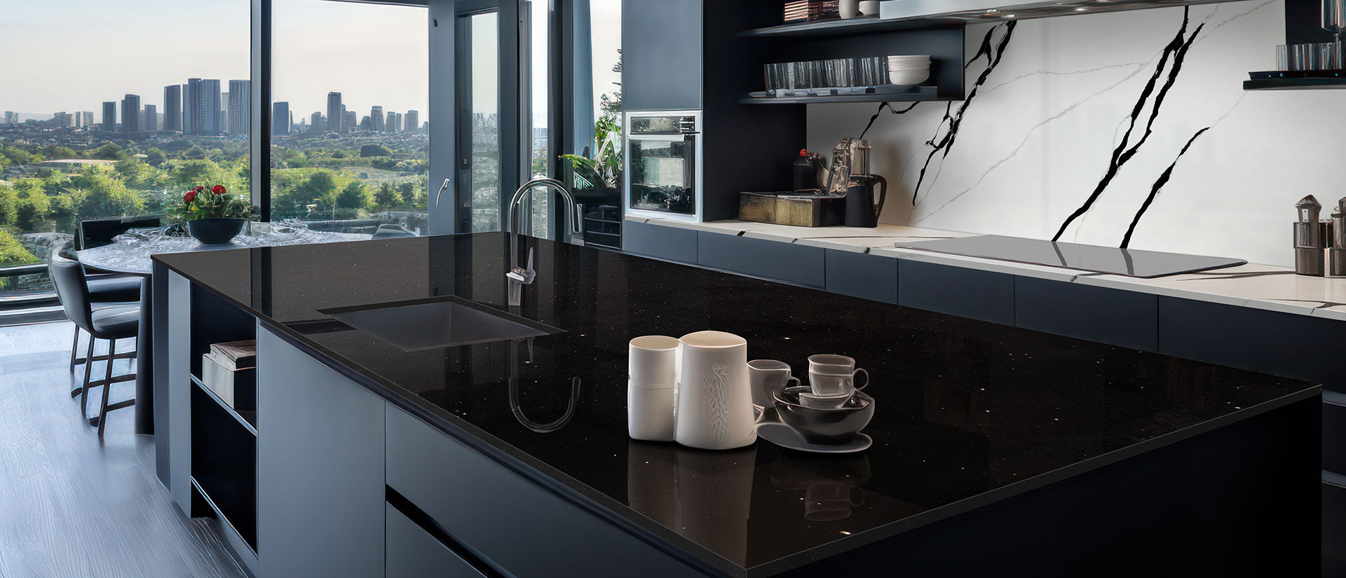 Sparkling Black Countertops - Shop at Home Craft Studio - 5