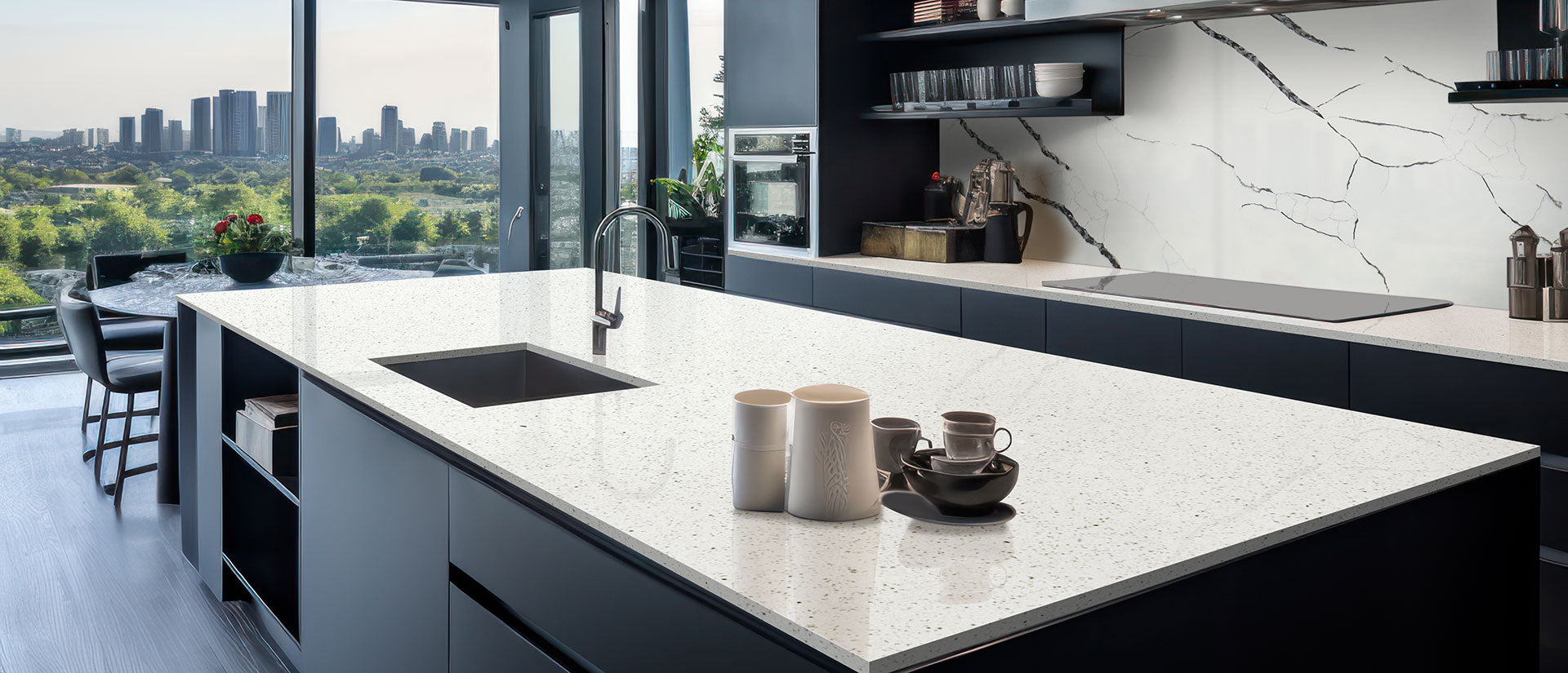 Sparkling White Countertops - Shop at Home Craft Studio - 6