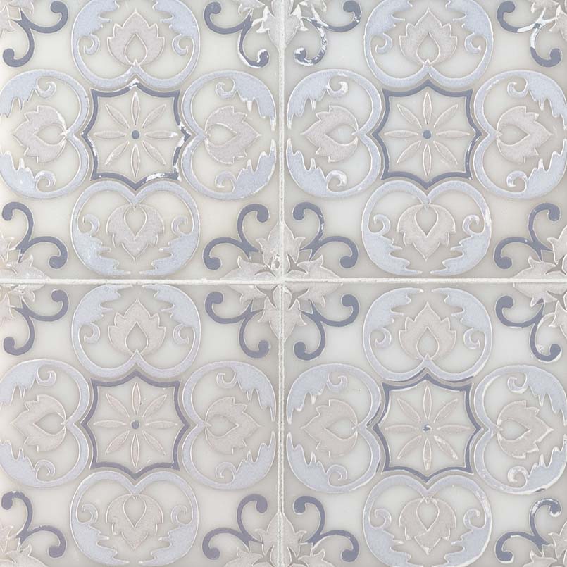 TETRIS FLORITA BLANCO Floor or Wall Tile - Shop at Home Craft Studio - 1