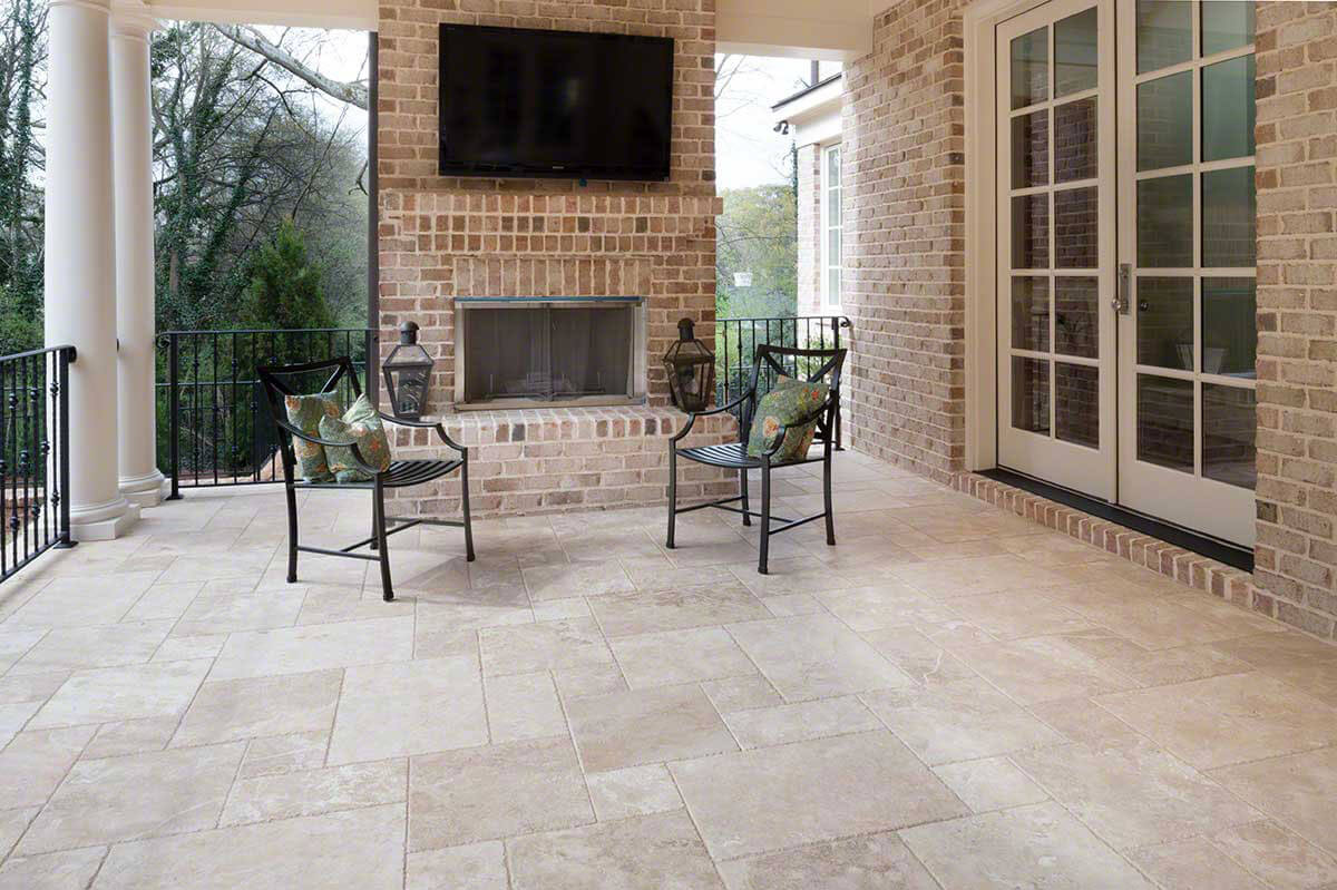 Tuscany Beige Versailles Hufc Pattern Outdoor Tile - Shop at Home Craft Studio - 3