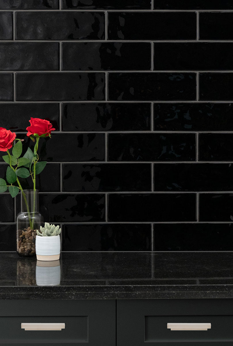 URBANO INK 4X12 GLOSSY BULLNOSE Floor or Wall Tile, Bullnose, Finishing Pieces - Shop at Home Craft Studio - 10