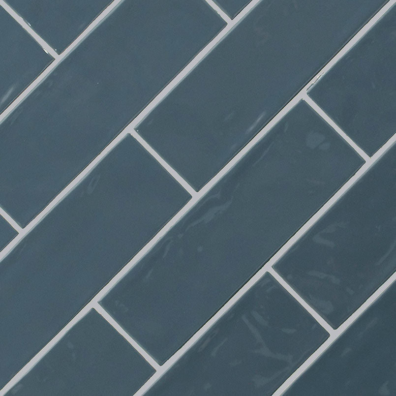URBANO NAVY 4X12 GLOSSY BULLNOSE Bullnose - Shop at Home Craft Studio - 2