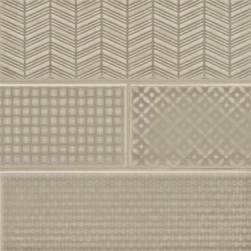 URBANO WARM CONCRETE 3D MIX 4X12 Wall Tile - Shop at Home Craft Studio - 1