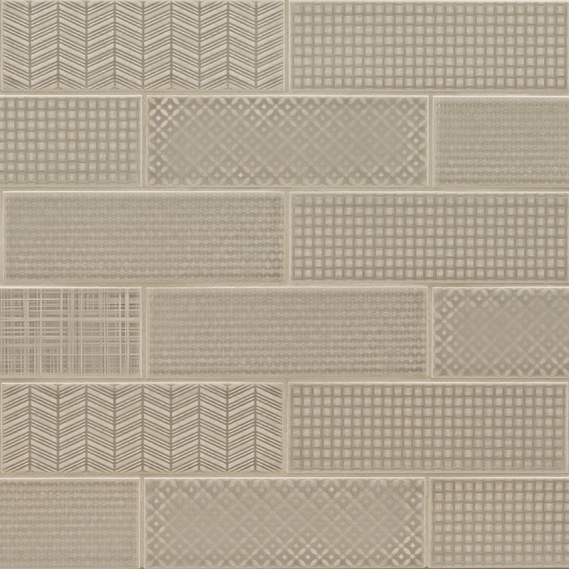 URBANO WARM CONCRETE 3D MIX 4X12 Wall Tile - Shop at Home Craft Studio - 4