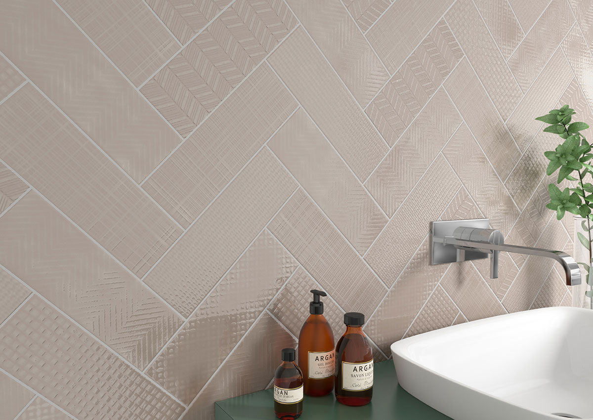 URBANO WARM CONCRETE 3D MIX 4X12 Wall Tile - Shop at Home Craft Studio - 6
