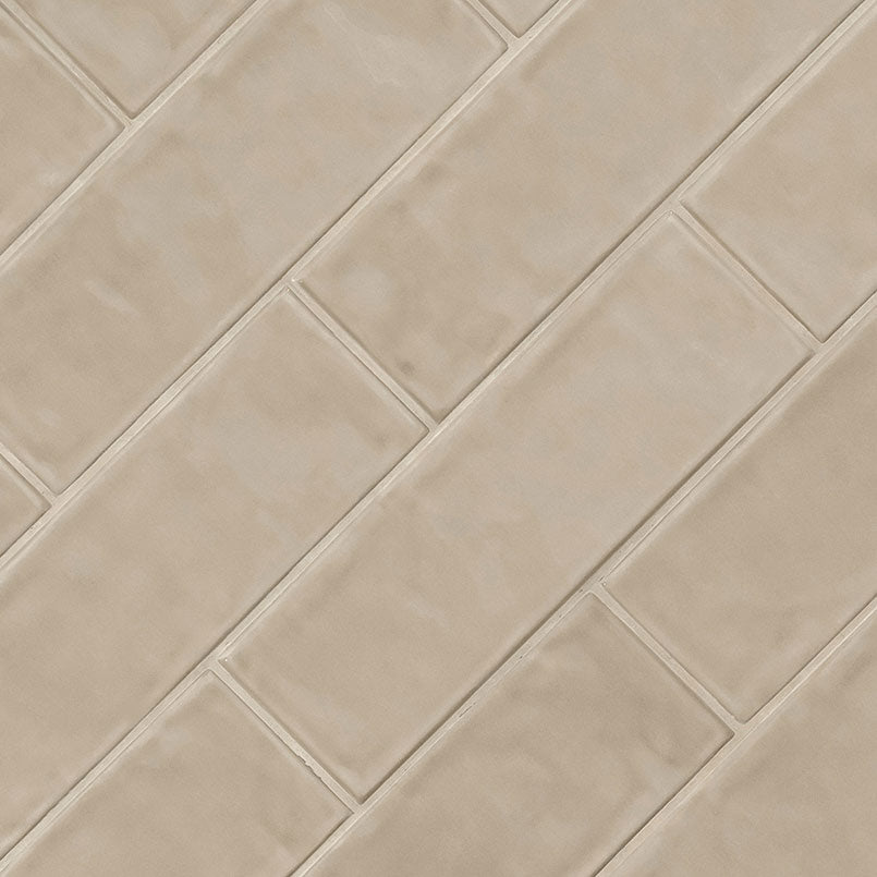 URBANO WARM CONCRETE 4X12 BULLNOSE GLOSSY Bullnose, Finishing Pieces - Shop at Home Craft Studio - 3