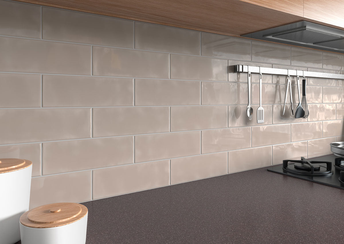 URBANO WARM CONCRETE 4X12 BULLNOSE GLOSSY Bullnose, Finishing Pieces - Shop at Home Craft Studio - 7