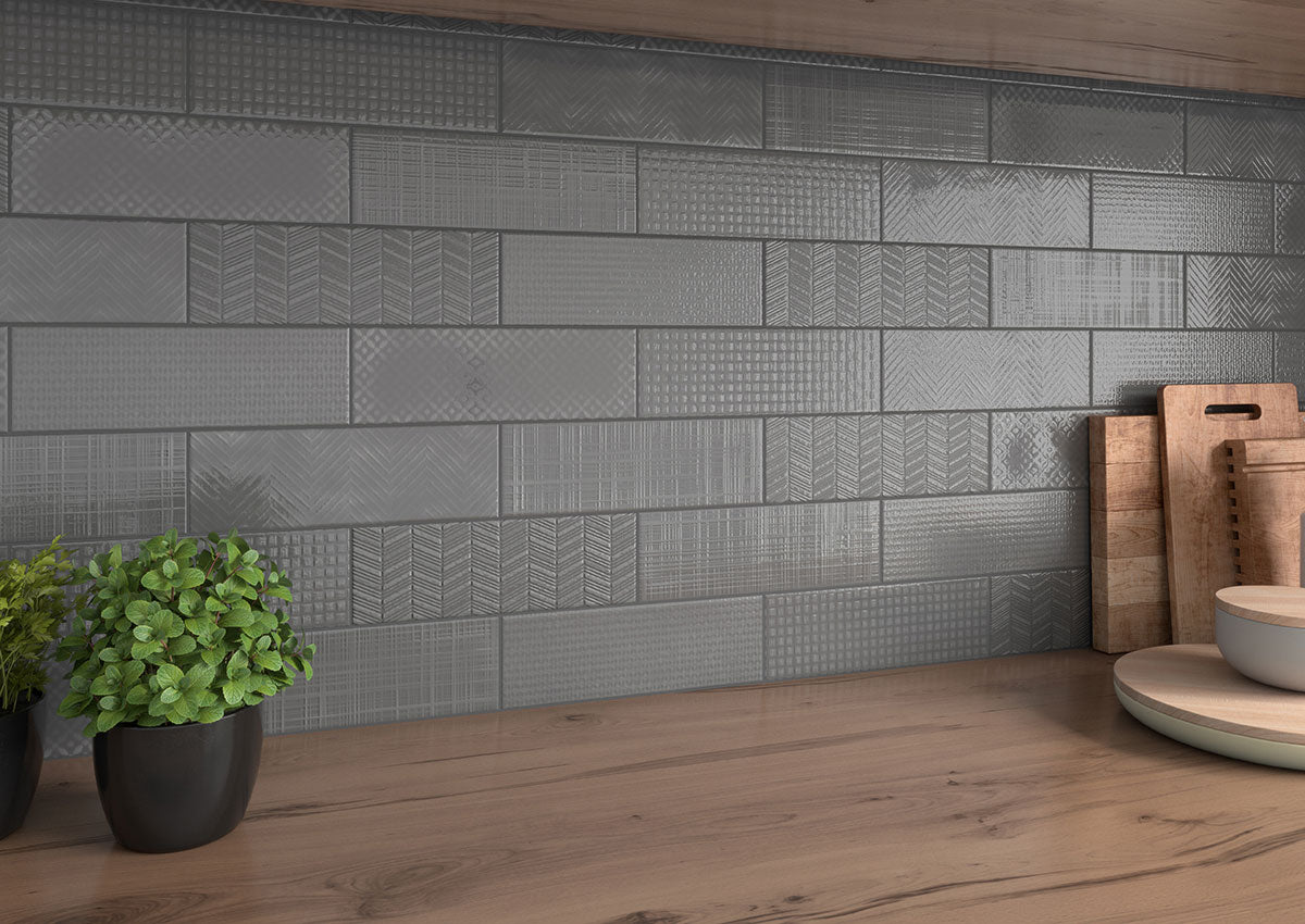 Urbano Graphite 4X12 Ceramic Subway Tile - Shop at Home Craft Studio - 5