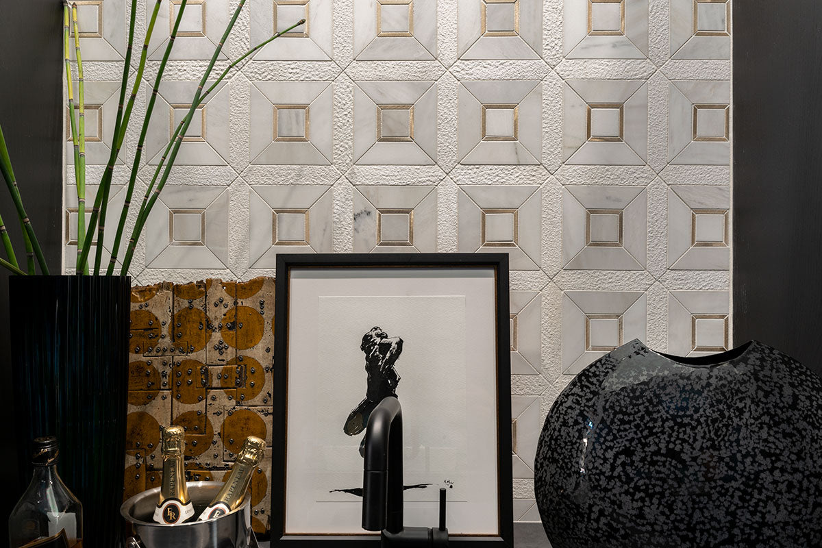 VERONA GOLD PATTERN Backsplash & Wall Tile - Shop at Home Craft Studio - 6