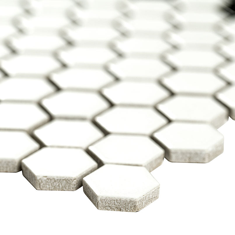 WHITE AND BLACK MOD PETAL PATTERN MATTE Mosaic, Floor or Wall Tile - Shop at Home Craft Studio - 4
