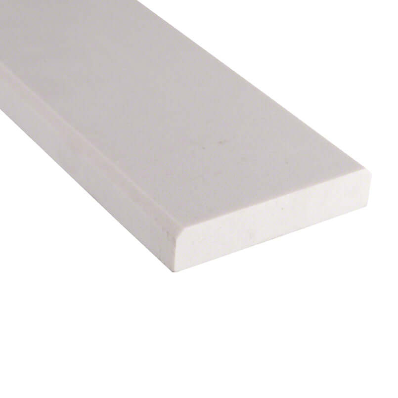 WHITE MARBLE 4X24 THREHSOLD Floor or Wall Tile, Finishing Pieces - Shop at Home Craft Studio - 1