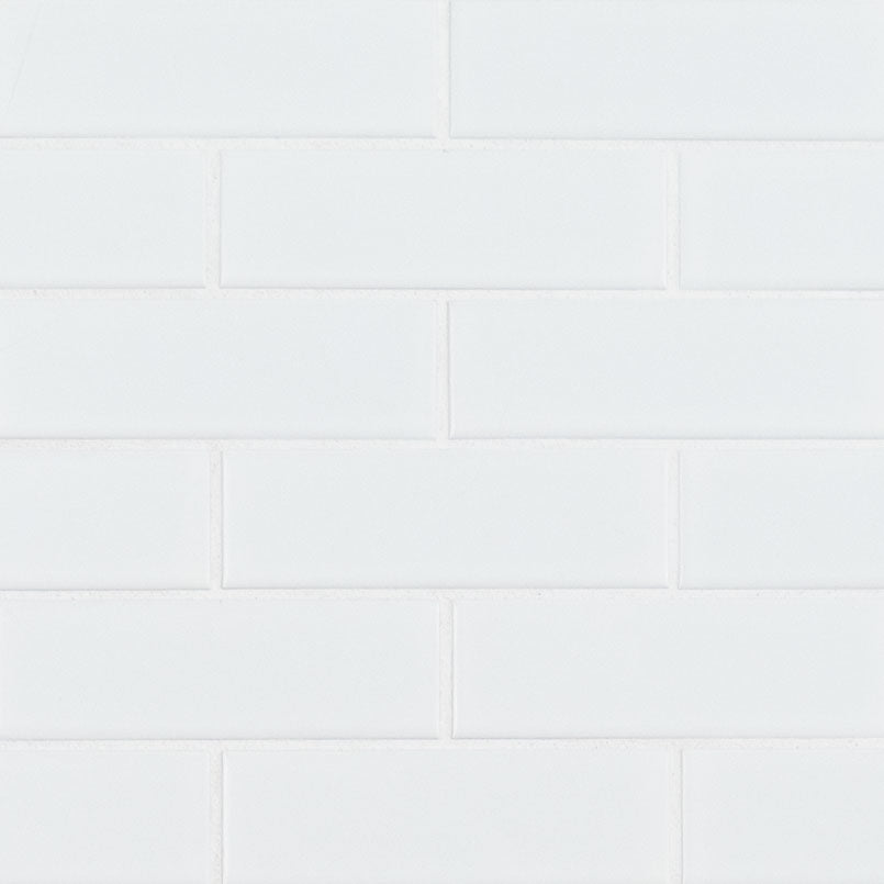 WHITE MATTE BRICK 6MM Floor or Wall Tile - Shop at Home Craft Studio - 1
