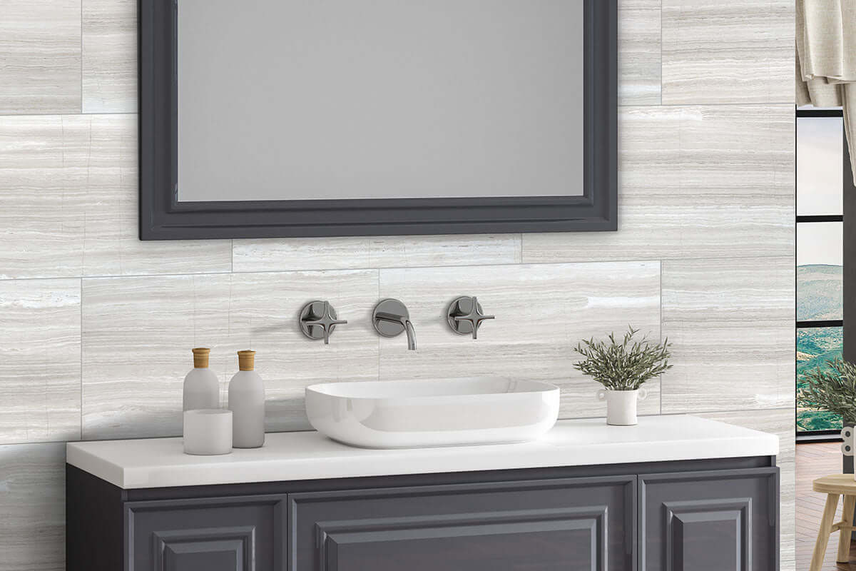 WHITE OAK 12X24X0.38 POLISHED Floor or Wall Tile, Wall Tile - Shop at Home Craft Studio - 3