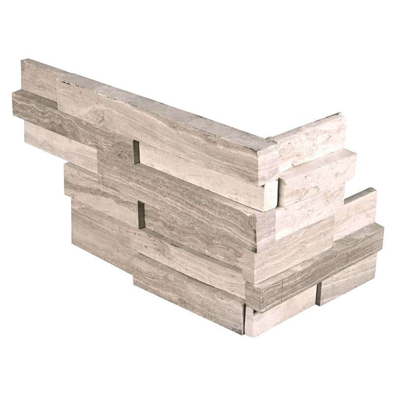 WHITE OAK 3D HONED LEDGER CORNER Wall Tile - Shop at Home Craft Studio - 1
