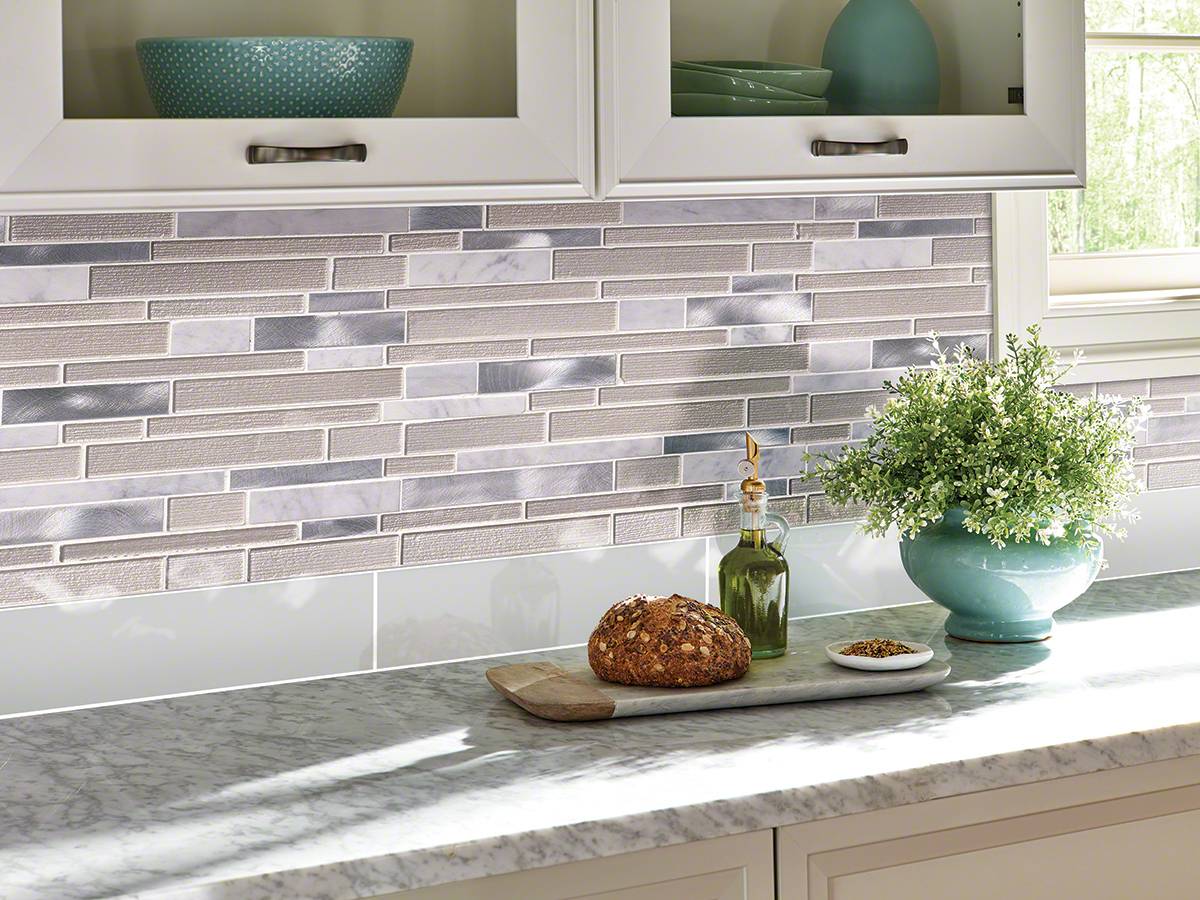 WHITE WAVE INTERLOCKING Mosaic, Wall Tile - Shop at Home Craft Studio - 4