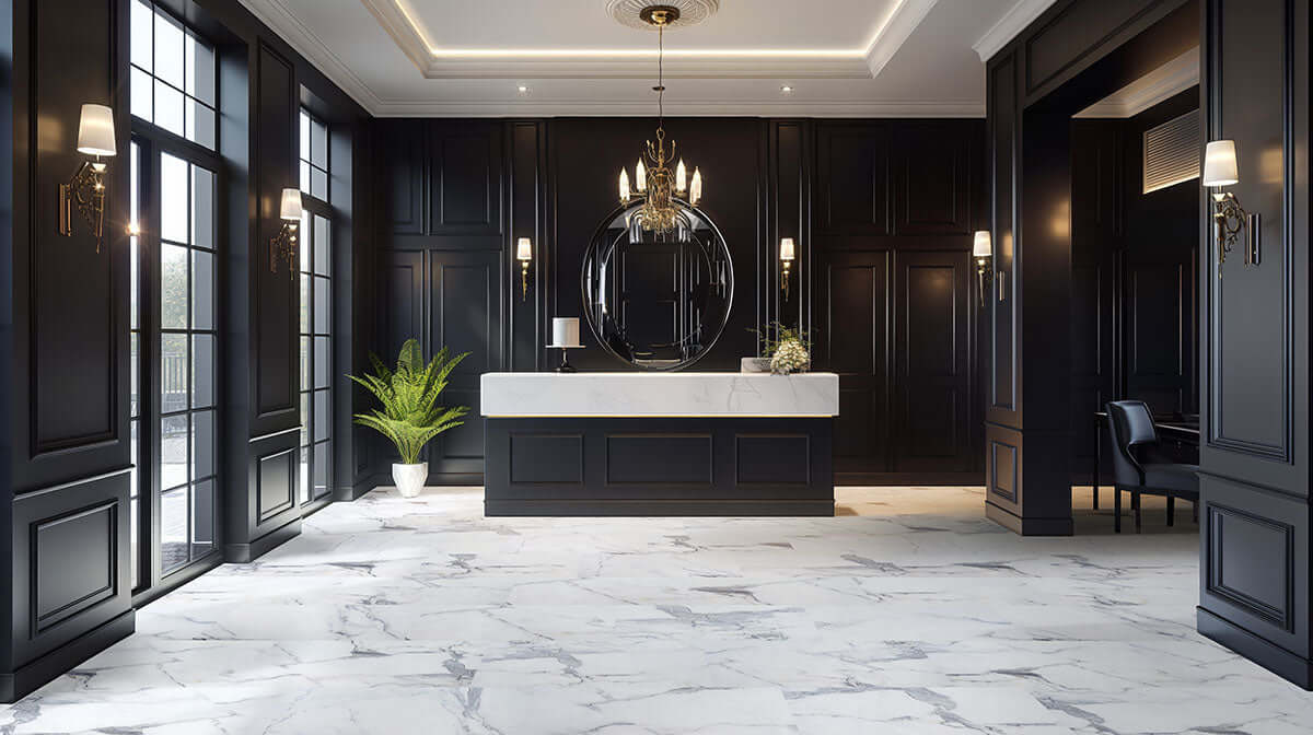 XL TRECENTO CALACATTA LEGEND 18X36 Luxury Vinyl Tile - Shop at Home Craft Studio - 6