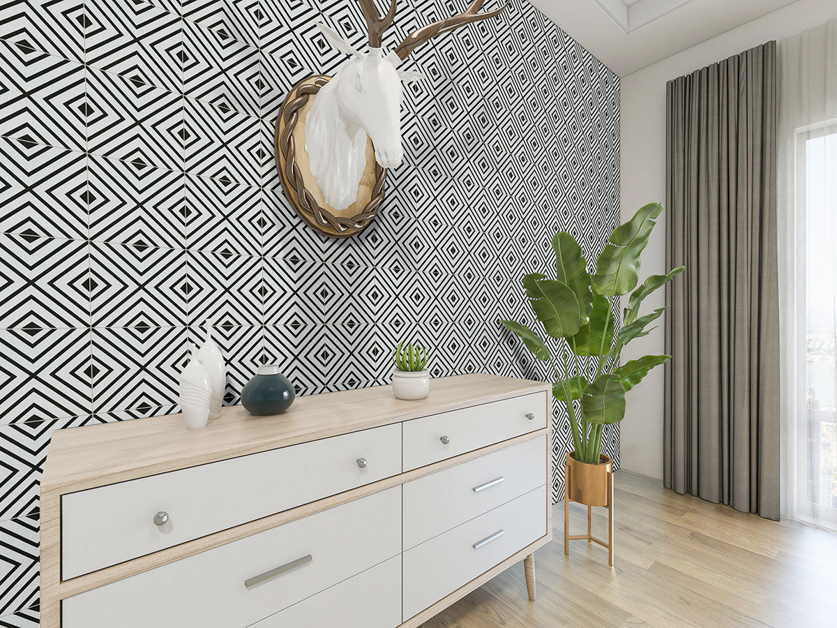 Zaria Modena 8X8 Floor or Wall Tile - Shop at Home Craft Studio - 5