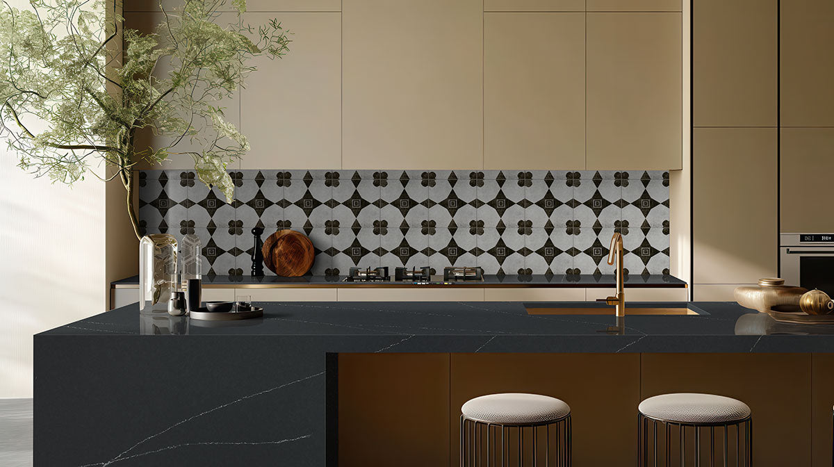 Zaria Sakura 8X8 Floor or Wall Tile - Shop at Home Craft Studio - 8